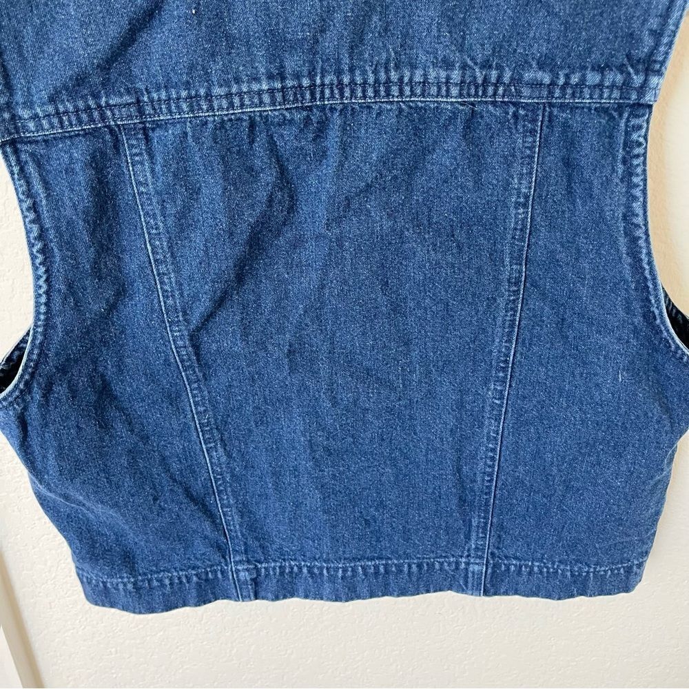 Pendleton Women's 6 Cropped Denim Western Vest - Picture 7 of 7